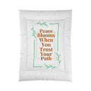 Peace Blooms When You Trust Your Path Comforter-1