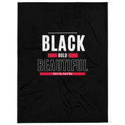 Black Bold & Beautiful Throw Blanket - Bold Infinity.store