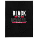 Black Bold & Beautiful Throw Blanket - Bold Infinity.store