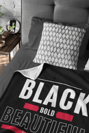Black Bold & Beautiful Throw Blanket - Bold Infinity.store