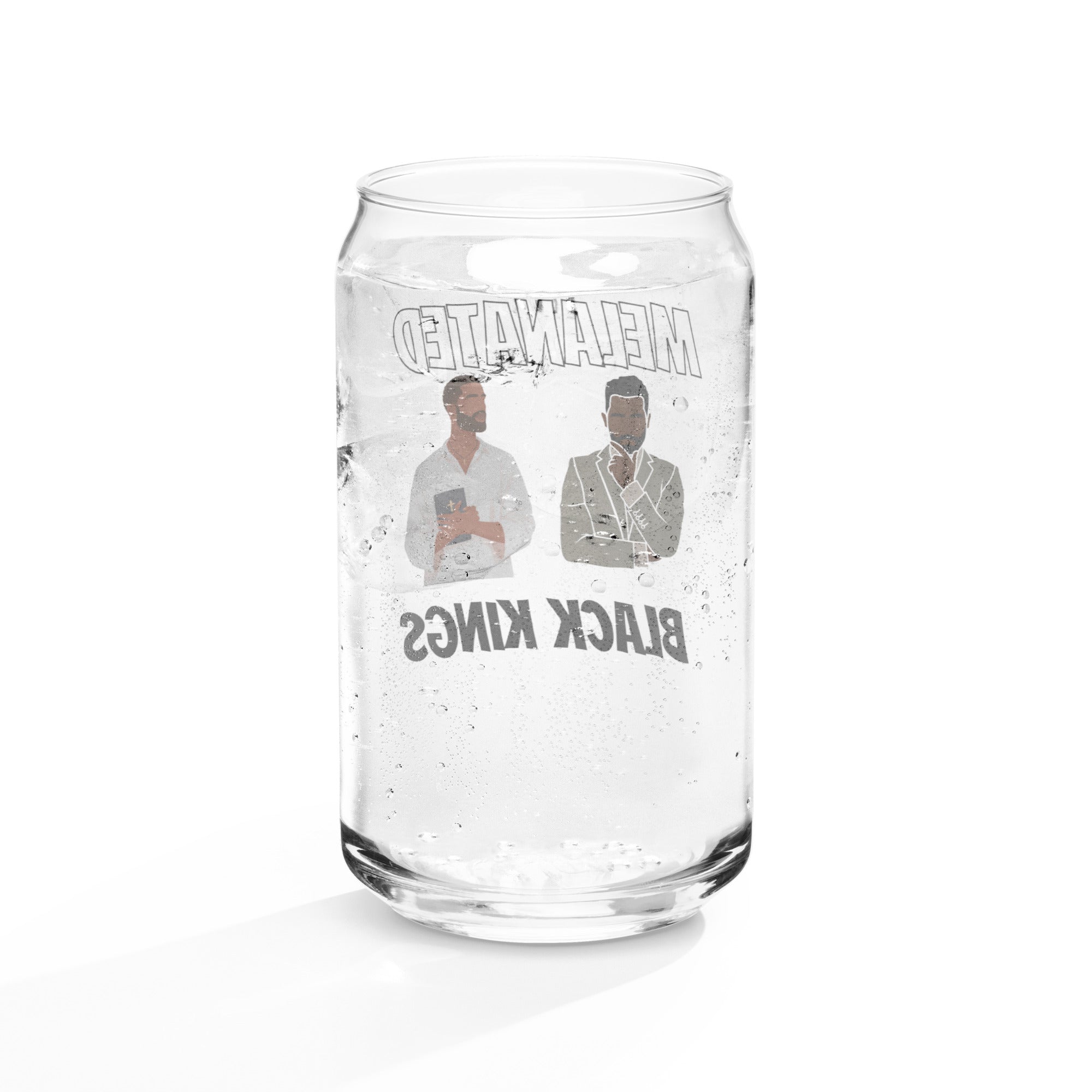 Melanated Black Kings Can - shaped glass - Bold Infinity.store