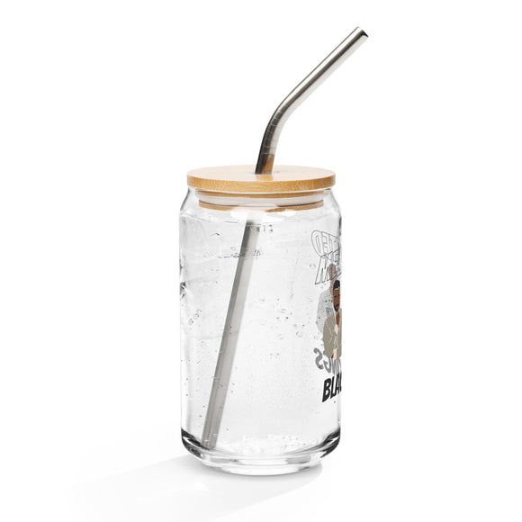 Melanated Black Kings Can - shaped glass - Bold Infinity.store