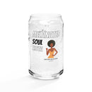 Melanated Soul Sista Can - shaped glass - Bold Infinity.store