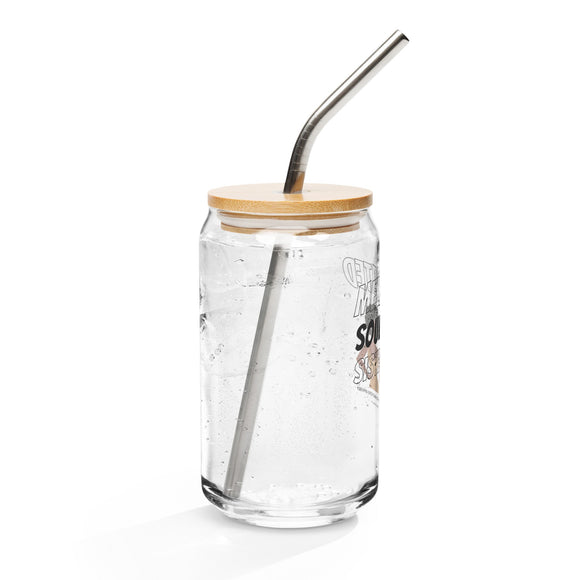 Melanated Soul Sista Can - shaped glass - Bold Infinity.store