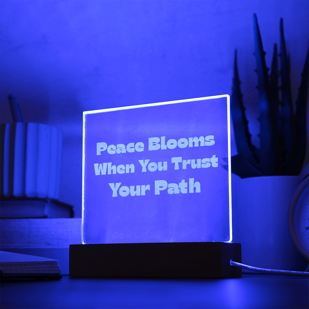 Peace Blooms When You Trust Your Path - Bold Infinity.store