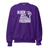 Black Unity Creates Freedom Unisex Sweatshirt