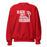 Black Unity Creates Freedom Unisex Sweatshirt