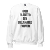 God Planted My Melanated Power Unisex Sweatshirt