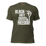 Black Unity Creates Freedom Unisex t-shirt