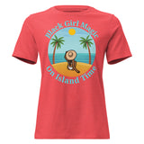 Black Girl Magic on Island Time Women's Relaxed T-Shirt