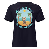 Black Girl Magic on Island Time Women's Relaxed T-Shirt