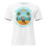 Black Girl Magic on Island Time Women's Relaxed T-Shirt