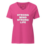 Strong Mind Strong Life Women’s relaxed v-neck t-shirt