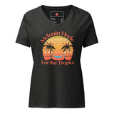Melanin Made For the Tropics Women’s relaxed v-neck t-shirt