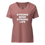 Strong Mind Strong Life Women’s relaxed v-neck t-shirt