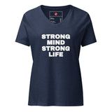 Strong Mind Strong Life Women’s relaxed v-neck t-shirt