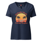 Melanin Made For the Tropics Women’s relaxed v-neck t-shirt