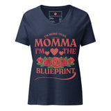 I'm More Than Momma Women’s relaxed v-neck t-shirt