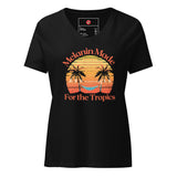 Melanin Made For the Tropics Women’s relaxed v-neck t-shirt